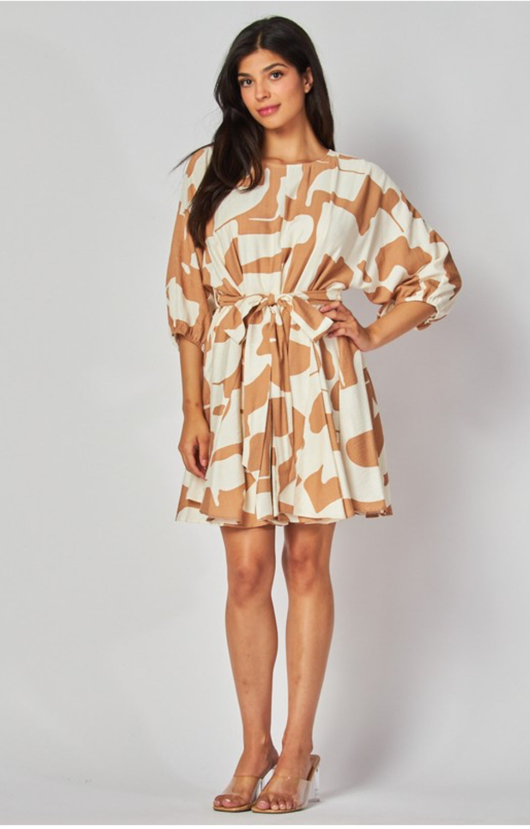 PRINTED MINI DRESS