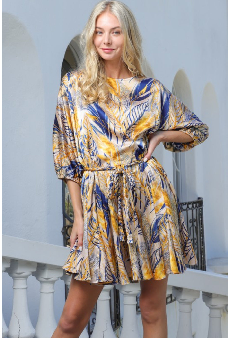 RUFFLE MUNI DRESS