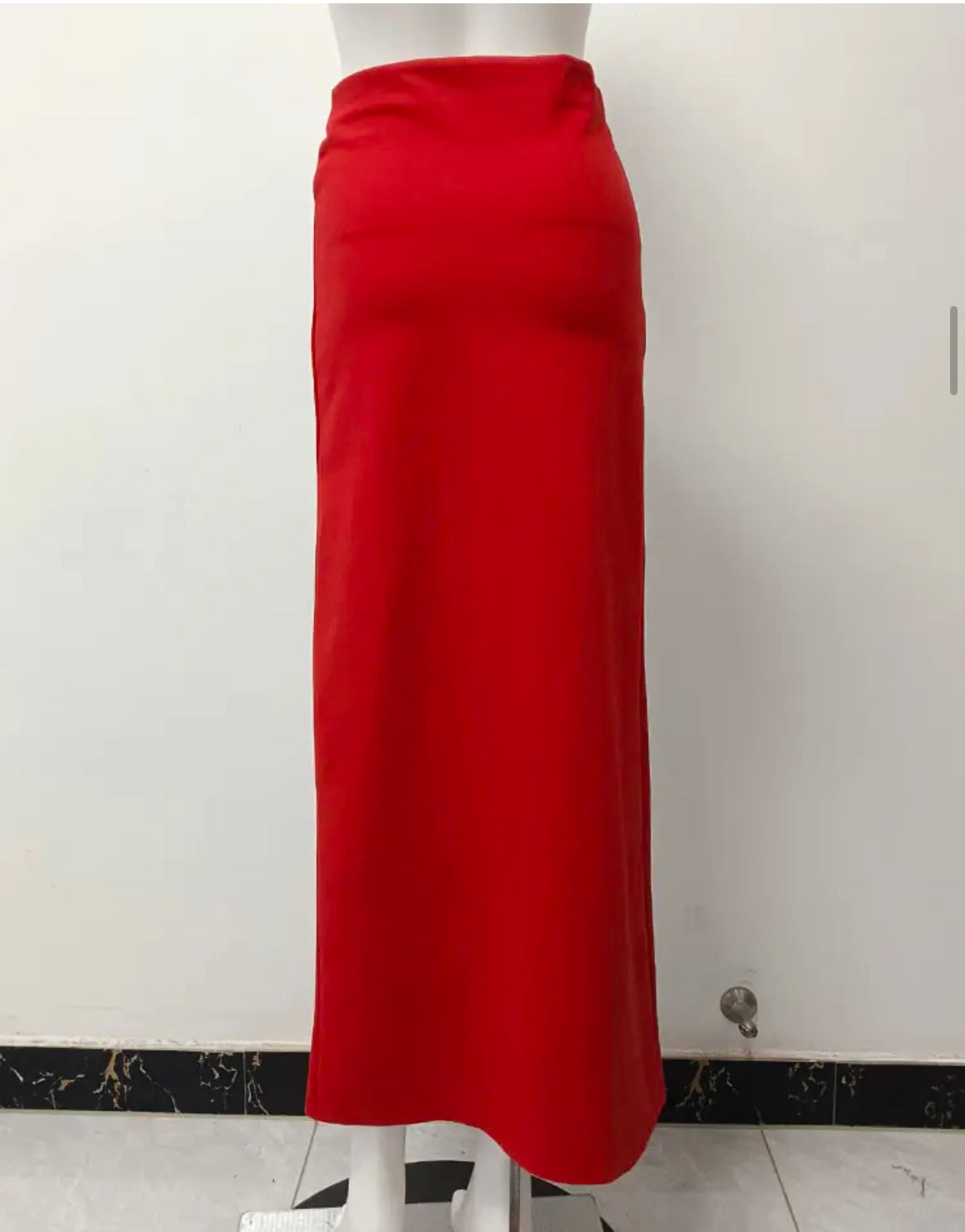 Red skirt