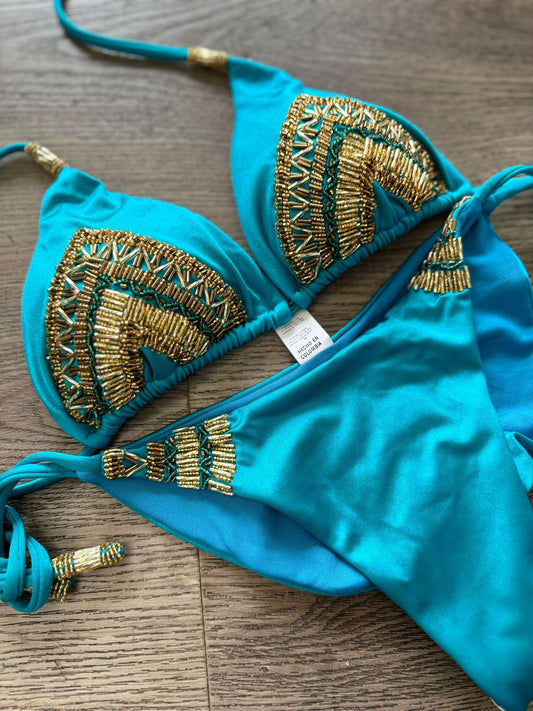 Blue bikini set