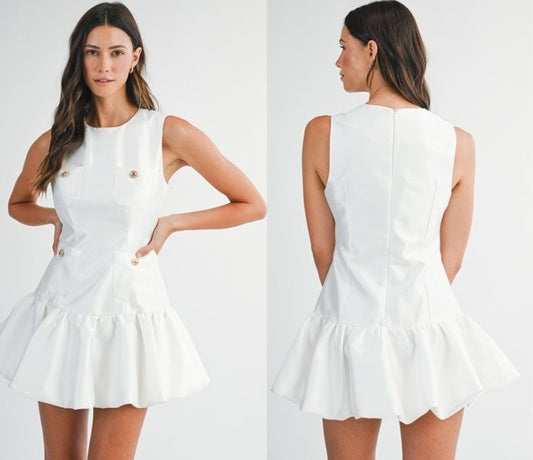 Mini vestido blanco