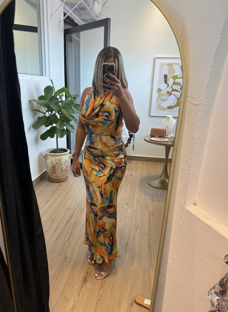 Vestido multi color