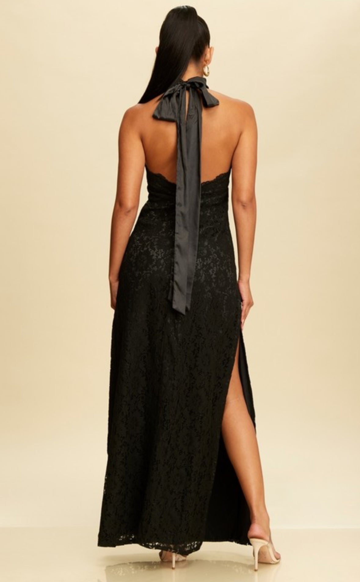 Floral lace maxi dress
