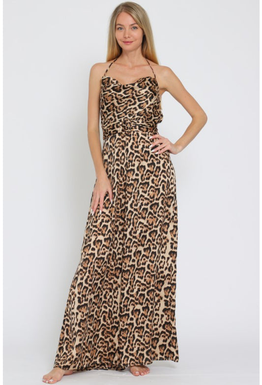 ANIMAL PRINT JUMPSUIT