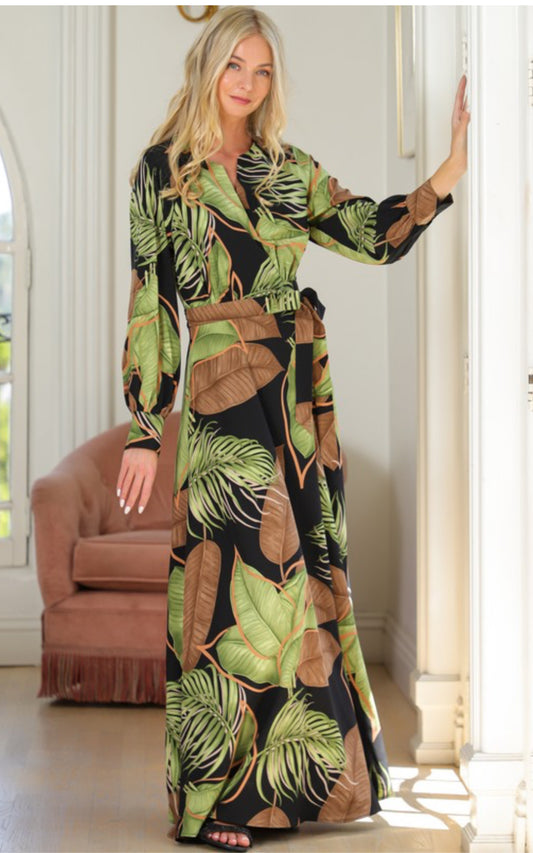 WRAP MAXI DRESS