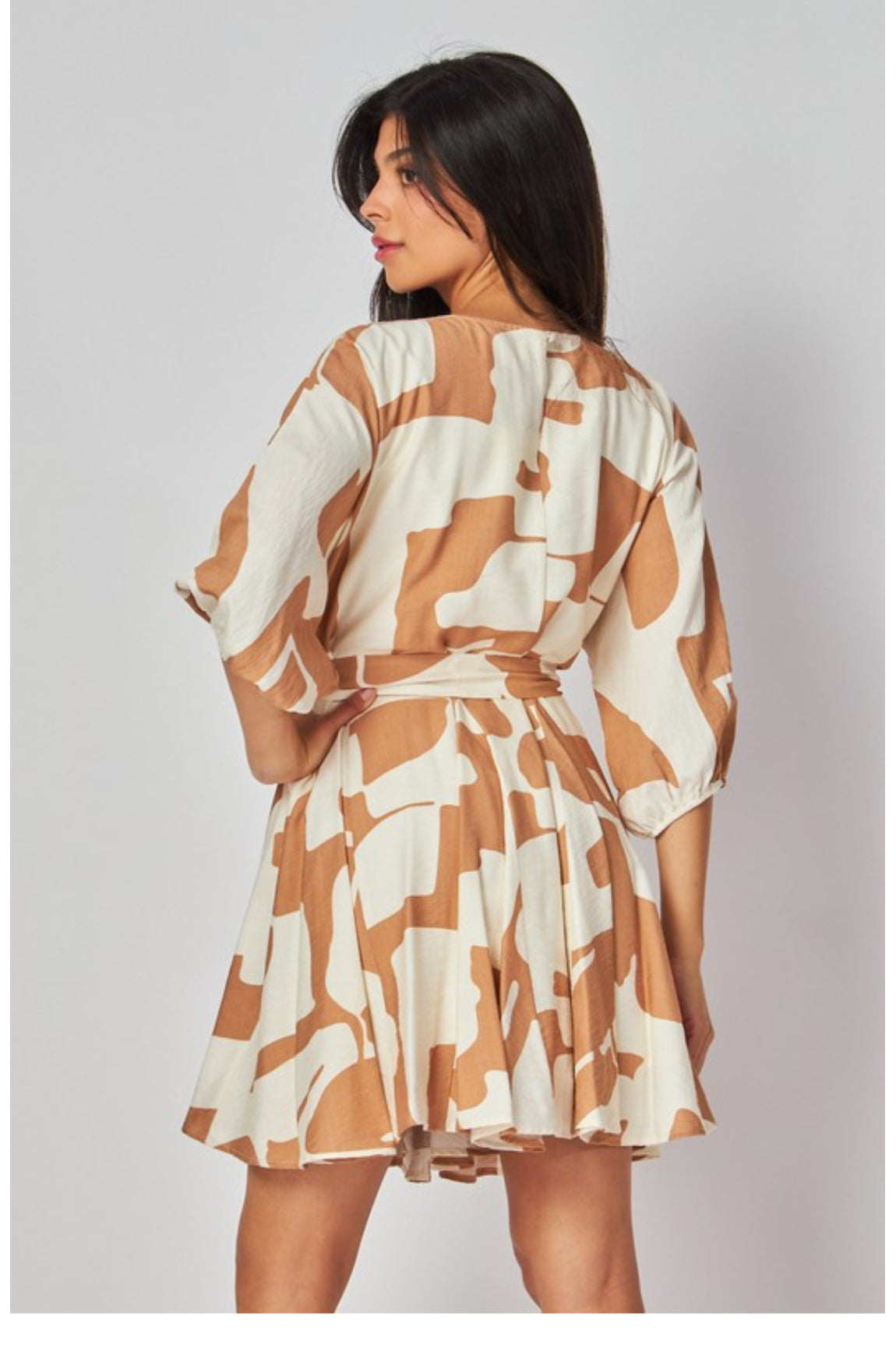 PRINTED MINI DRESS