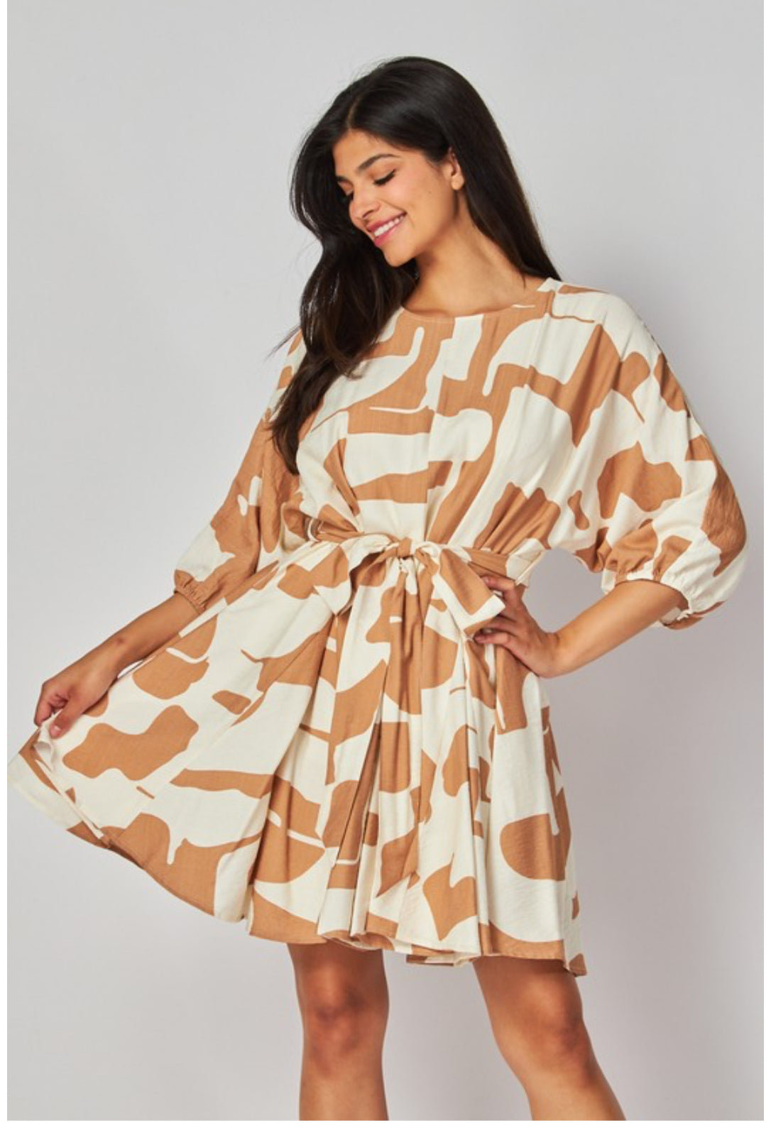 PRINTED MINI DRESS