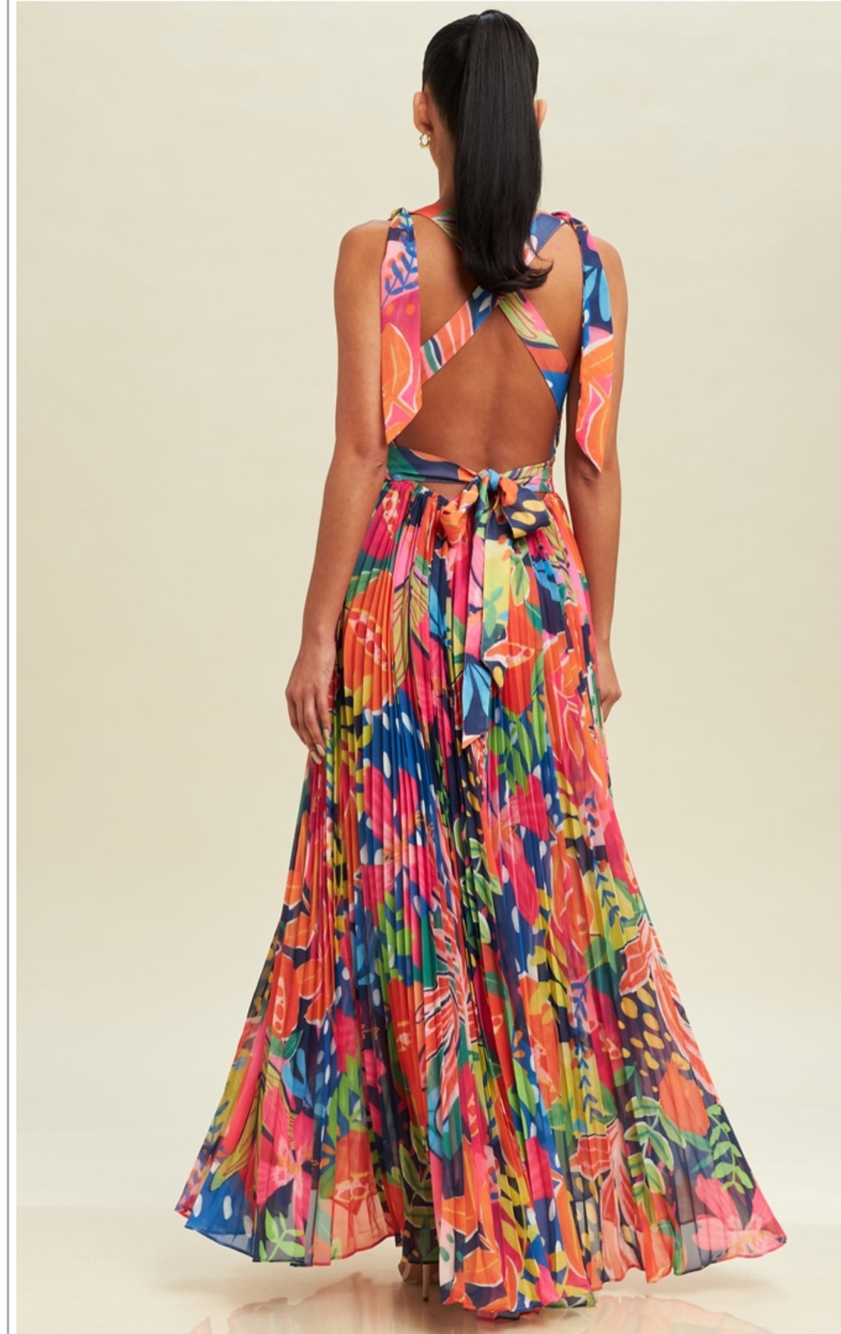 Dress woven tropic