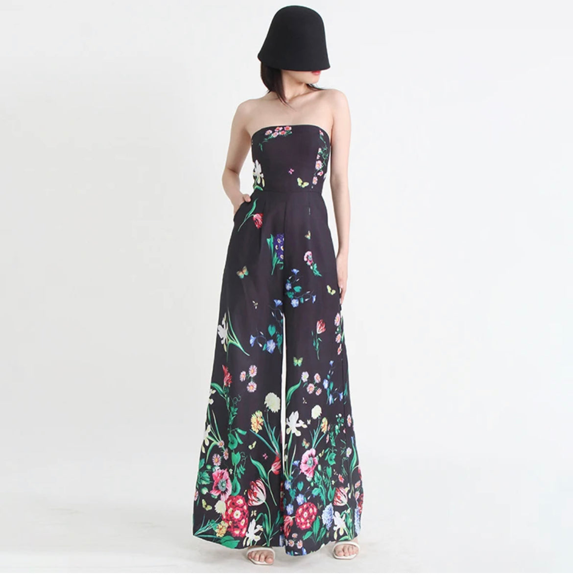 Dark Flowers Jumpsuit