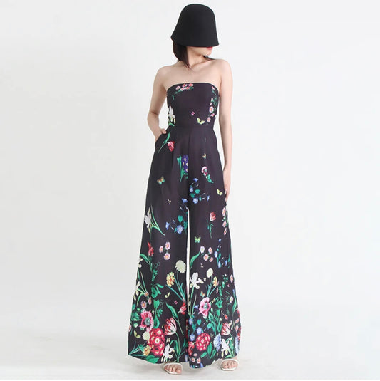 Dark Flowers Jumpsuit